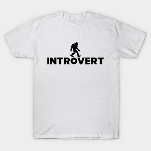 Introvert - Big Foot T-Shirt by KC Happy Shop